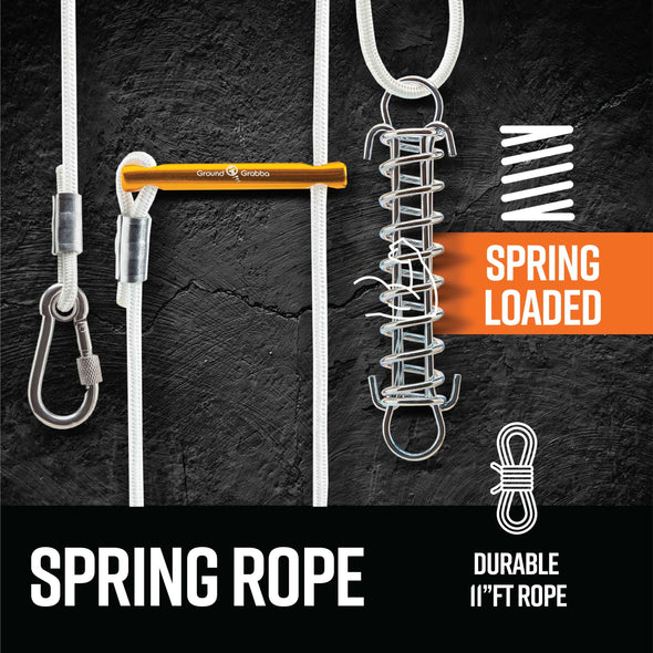Spring Loaded Guy Rope Tie Downs