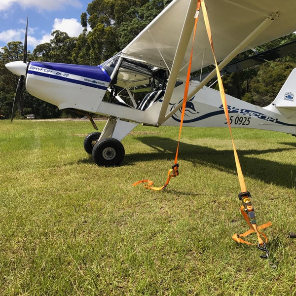 airplane tie downs