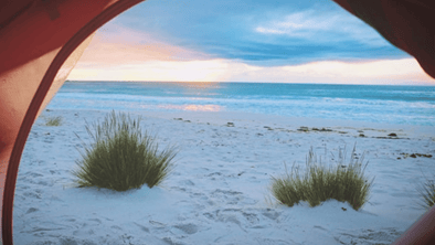 Ocean Views camping with GroundGrabba Lite