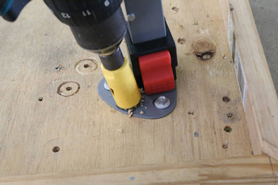 This article covers how you can enlarge your easy up anchoring holes for easy set up.
