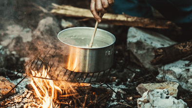 One Pot Campfire Mac and Cheese