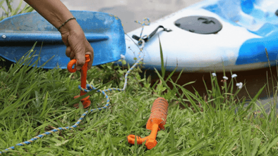 GroundGrabba Lite is great for securing kayaks and small boats
