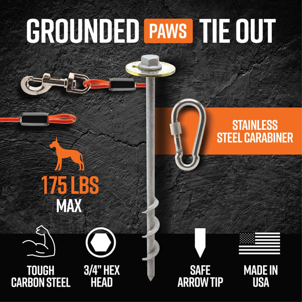 Grounded Paws Dog Tie Out & Run Kit