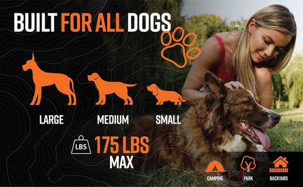 Grounded Paws Dog Tie Out & Run Kit