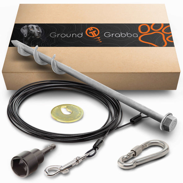 Grounded Paws Dog Tie Out & Run Kit