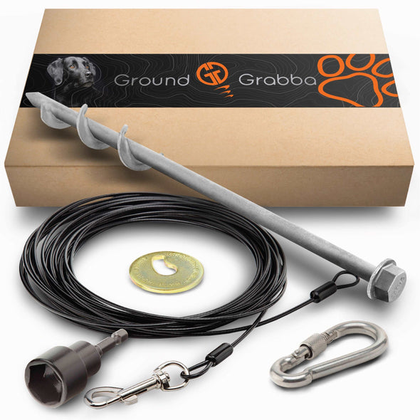 Grounded Paws Dog Tie Out & Run Kit