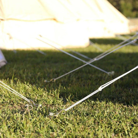 Several GroundGrabba Pro's in use on tents. 