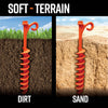 Soft terrain groundgrabba stakes 