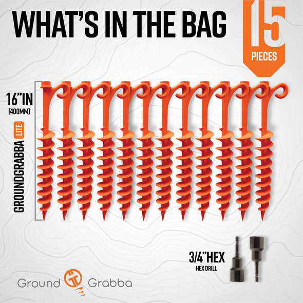 15 piece groundgrabba lite 