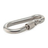 Locking Carabiner 316 Stainless Steel Screw Up Toothed Gate
