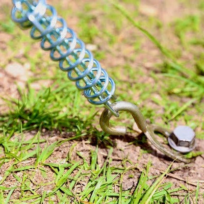 Spring Guy Rope Spring Loaded Guy Rope Tie Downs – GroundGrabba